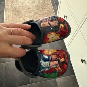 4 for $40 CROCS avengers toddler size 6